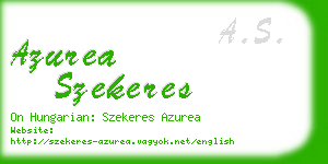 azurea szekeres business card